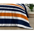 thumbnail image 6 of Sweet Jojo Designs Stripe Navy Blue and Orange Twin Bedding Collection, 6 of 6