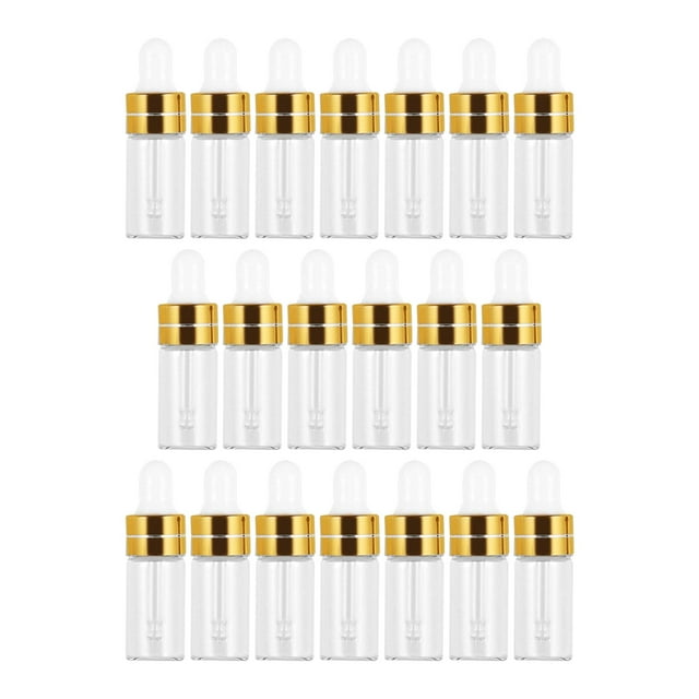 Frascos Cuentagotas de Vidrio Colco 20 Piezas 3ml Oro