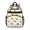 Excavator and Star White Pattern, variant on Excavator and Star White Pattern Cute School Backpack Bag for School with Padded Back and Adjustable Shoulder Straps 15.25"x11.5"x5.25"