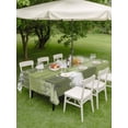 thumbnail image 3 of Outdoor Tablecloth with Umbrella Hole and Zipper, Sage Green Abstract Rectangle Table Cloth 60x102 Inch Waterproof Tablecloth, Modern Mottled Art Oil Painting Picnic Table Cover for Patio Camping, 3 of 7