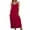 Wine, variant on Summer Dresses for Women Cute Spaghetti Strap Sleeveless Flowy Maxi Dresses A-Line Long Beach Vacation Boho Dress