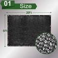 thumbnail image 2 of 50% Sunblock Shade Cloth Net Black Resistant - Garden Shade Mesh Tarp for Plant Cover, Greenhouse, Chicken Coop, Tomatoes, Plants, 6x20ft, Black, 2 of 7