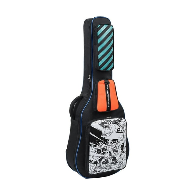 Sac de Basse Électrique Sac à Main Souple Rembourré Professionnel Imperméable Double Fermeture Éclair