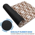 thumbnail image 6 of 31.5x11.8 Inch Gaming Mouse Pad, Non-Slip Stitched Rubber Desk Mat for Desktop & Laptop,Dog Paw Checkerboard Brown White Pattern, 6 of 6