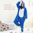 thumbnail image 6 of Jsaierl Cute Cartoon Onesie Pajamas for Women Winter Fleece Fuzzy Sleepwears Homewears Funny One Piece Christmas Costumes Jumpsuit, 6 of 7