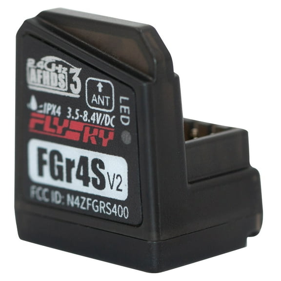 Flysky FGR4S V2 Receiver AFHDS 3 Built-in Single-Antenna Bidirectional PWM /PPM / IBUS Output Receiver for Flysky NB4 PL18 RC Transmitter