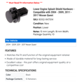 thumbnail image 2 of Lower Engine Splash Shield Hardware - Compatible with 2004 - 2009, 2011 - 2017 Nissan Quest 2005 2006 2007 2008 2012 2013 2014 2015 2016, 2 of 2