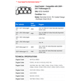 thumbnail image 2 of Head Gasket - Compatible with 2009 - 2017 Volkswagen CC 2010 2011 2012 2013 2014 2015 2016, 2 of 2