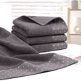thumbnail image 2 of Unique Bargains Cotton 600 GSM Absorbent Hand Towel Set 14" x 30" Taupe Gray 4 Pcs, 2 of 8