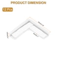 thumbnail image 2 of Uxcell Protecteurs d'Angle 12 Pcs Protecteurs d'Angle de Table Garde d'Angle de Meuble et Pare-Chocs de Bords (Blanc), 2 of 6