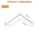 thumbnail image 2 of Protectores de Esquina Uxcell 12Pcs Protectores de Esquina para Mesa, Guardas de Esquina de Muebles y Bumpers de Bordes (Blanco), 2 of 6