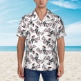 thumbnail image 4 of Lsque Bird pattern Hawaiian Shirt for Men, Unisex Summer Beach Casual Short Sleeve Button Down Shirts-X-Large, 4 of 9