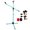 SKY BLUE, variant on 5 Core Adjustable Tripod Floor Microphone Stand with Extendable Telescoping Boom Arm, Heavy Duty Mic Holder for Stage Recording Podcast Streaming