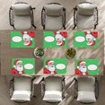 thumbnail image 5 of Heat-Resistant Christmas Vintage Placemat Comic Style Cute Door Mat Outdoor Entrance Washable Fade-Resistant Indoor Door Mat - for Home Coffee Table Office Deco 17.7x13inch, 5 of 5
