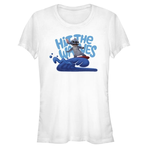 Juniors Lilo & Stitch Hit The Waves T Shirt