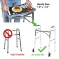 thumbnail image 2 of Support Plus Walker Tray Table - Mobility Table Tray for Walker, Non Slip Walker Tray Mat, Walker Accessories Mat, Cup Holder for Walker (21"x16") - Gray, 2 of 5