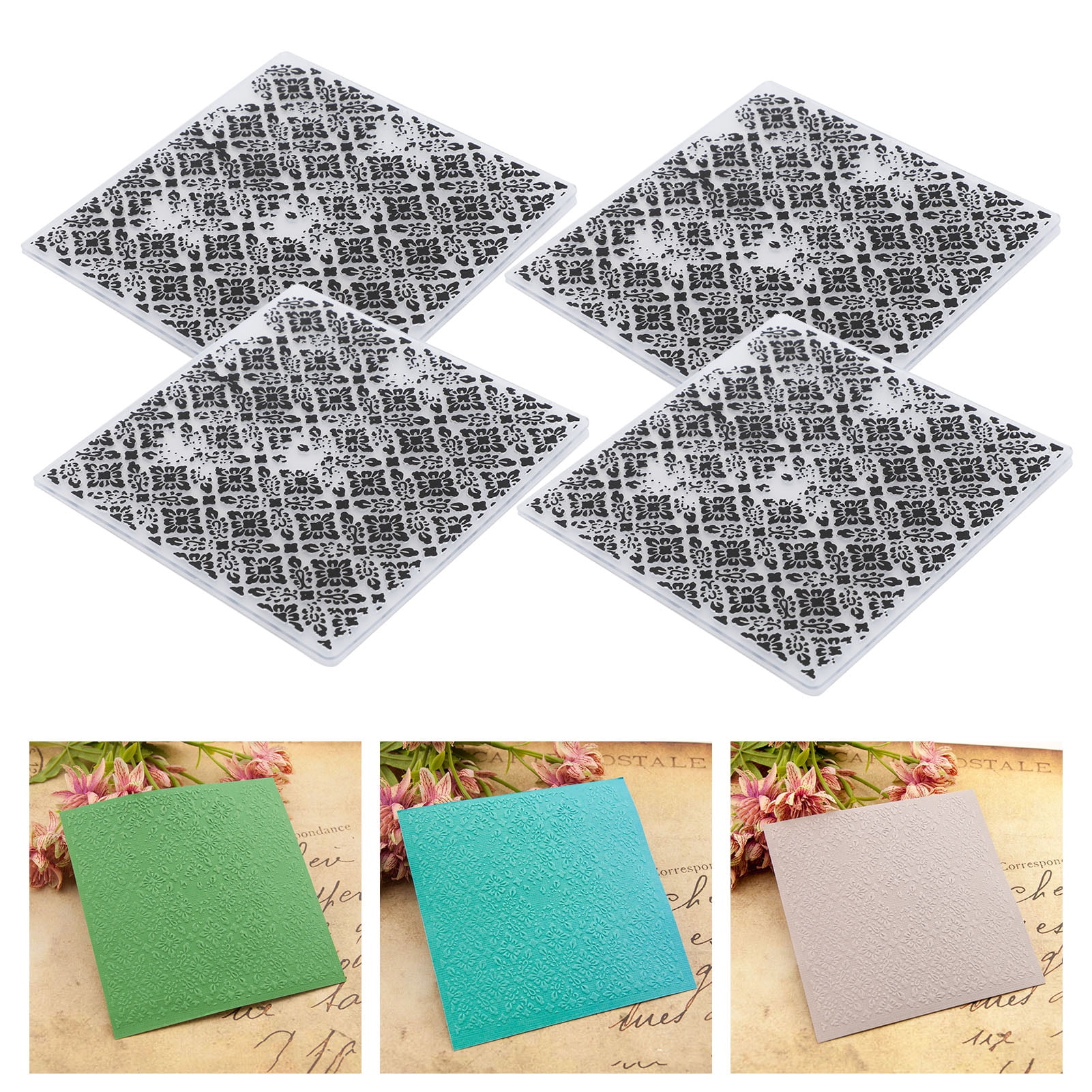 Plastic Embossing Folders Template DIY Embossing Scrapbooking Paper Card Craft 