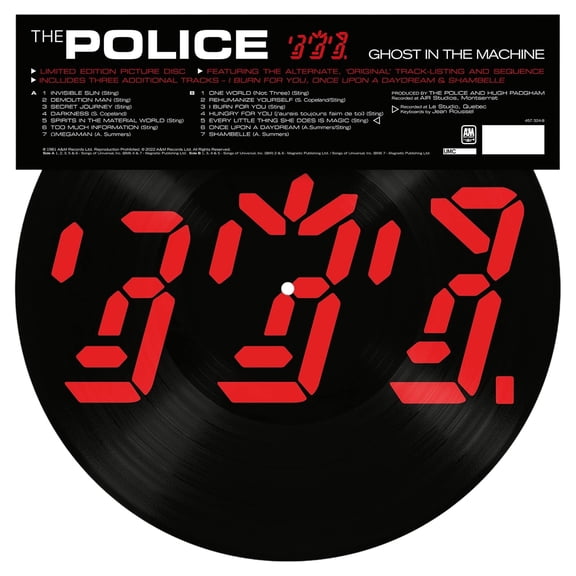 The Police - Ghost In The Machine - Music & Performance - Vinyl