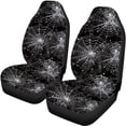 thumbnail image 5 of FOR U DESIGNS Spider Web Print Automotive Seat Cover Full Set of 4 Washable Front Split Rear Bench for Car Breathable Driver Seat Cover Halloween Decor Universal Fit for Suvs Vans Trucks, 5 of 7