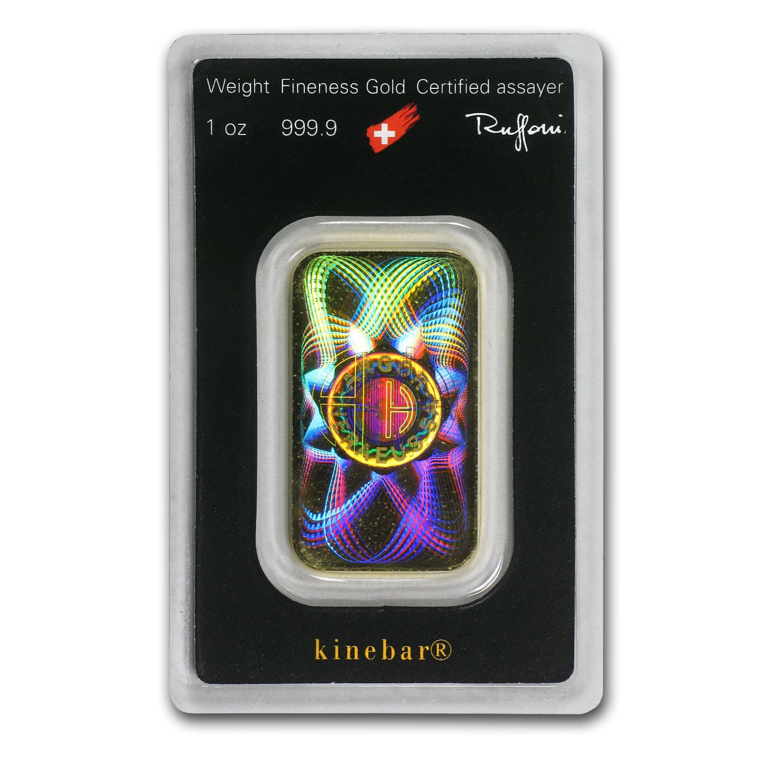 1 oz Gold Bar - KineBar Design (In Assay)