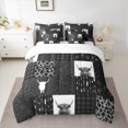 thumbnail image 2 of Homewish Rustic Camouflage Print 7-Piece Twin Bedding Sets,Cheetah Pattern Bedding Comforter Set,Patchwork Plaid Grid Sheet Sets For Kids,Ultra Soft Home Decor, 2 of 8