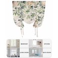 thumbnail image 6 of Green Eucalyptus Coastal Tie Up Curtains for Window, Thermal Insulted Balloon Shade Adjustable Rod Pocket Curtains Valance Panels for Kitchen Bathroom Cafe 42 x 54 Spring Summer Botanical, 6 of 6