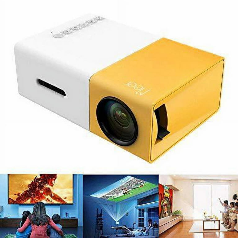 Mini Projector, Meer YG300 Portable Pico Full Color LED LCD Video