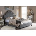 thumbnail image 2 of Baxton Studio Colchester Linen Modern Platform Bed, Multiple Sizes, Multiple Colors, 2 of 5