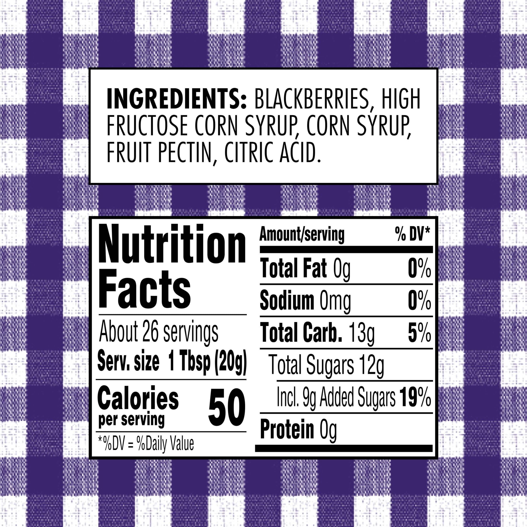 (2 pack) Smucker's Seedless Blackberry Jam, 18 oz