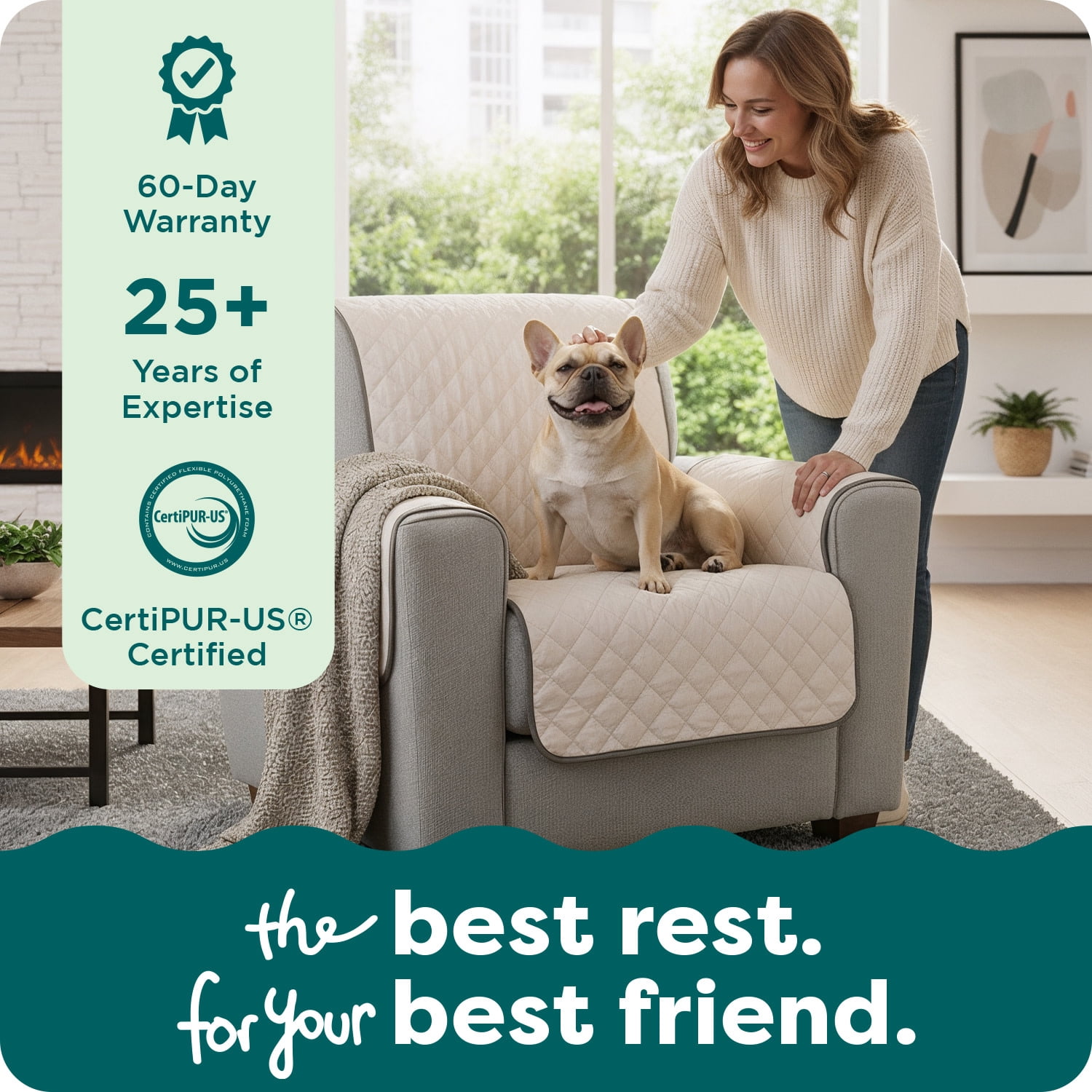 XL Sofa Reversible Furniture Protector - Gray/Mist