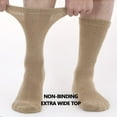 thumbnail image 6 of MD FootThera 6 Pairs Men's Non-Binding Diabetic Crew Socks with Cushion Sole, 6 of 7