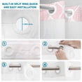 thumbnail image 4 of No Hook Shower Curtain, Pink Geometric Shower Curtains for Bathroom with See Through Top Window, Morocco Modern Simple Abstract Aesthetic Waterproof & Washable Bath Curtain 66"x72", 4 of 9