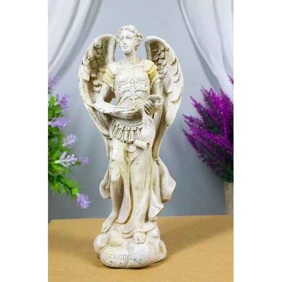 Holy Archangel Saint Gabriel Statue 5"Tall Power Of God And Patron of Baptism