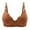Brown, variant on Women No Steel Ring Thin Bra Prints Decoration Breathable Gathers Underwear Comfort Bra Tan Bra for Women