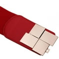 thumbnail image 5 of MANHUJI Women Belt Fashion Women Ladies Waist Belt Body Belt Wide Elastic Belt Dress Accessories Chain Belt (Red,One Size), 5 of 6