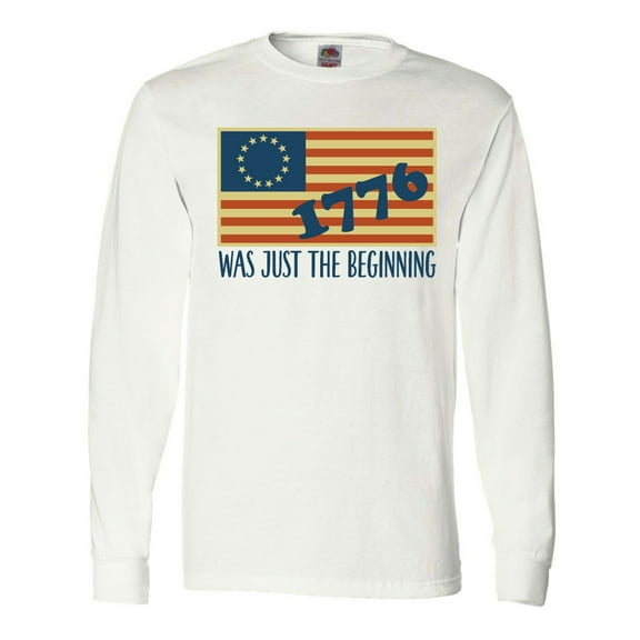 Inktastic Vintage US Flag Long Sleeve T-Shirt