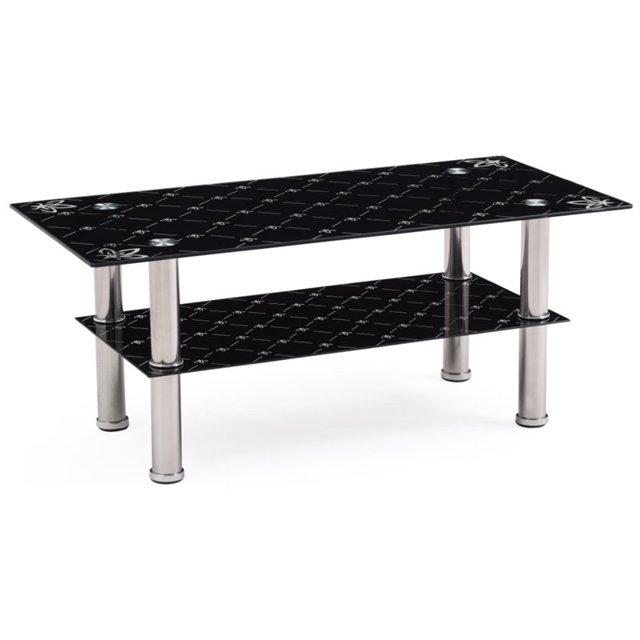 Pemberly Row Table Basse en Verre Trempé