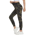 thumbnail image 2 of FEDTOSING Small Size Women's Jogging Pants High Waist Fitness Yoga Tapered Sweatpants Green Camo XS-S, 2 of 6