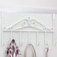 thumbnail image 2 of Over The Door Hooks, Back of Door Coat Hanger, No Assembly Required Door Hanger Hook, Sturdy Over The Door Coat Rack, Over Door Hanger Door Hooks for Hanging Clothes, Towels, Hats, 2 of 5