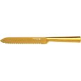 thumbnail image 2 of Sabatier- Triple Riveted Knife Block Set 8-Piece, High Carbon Stainless Steel Kitchen Knives, Wood Block (Gold), 2 of 7