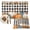 Black,Orange, Blue, variant on Orange Blue Pumpkins Fall Placemats Set of 6, Thanksgiving Maple Leaves Washable Wipeable Table Mats for Dining Tables, Indoor Outdoor Kitchen Place Mats for Holiday Party Table Decor