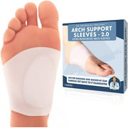 Dr. Frederick's Original Arch Support Sleeves 2.0 - Doctor Developed Flat Foot Arch Supports - 2 Pieces - Small/Medium