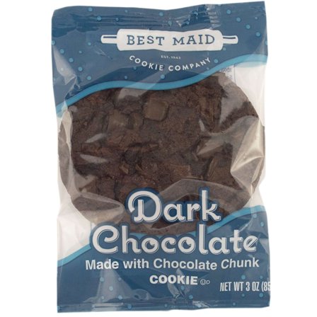Best Maid Dark Chocolate with Chocolate Chunk Cookie, 3 Ounce -- 48 per case.