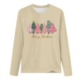thumbnail image 3 of Birdeem Mode Femmes Décontracté Manches Longues Imprimé Col Rond T-Shirt Ample Blouse Tops, 3 of 12