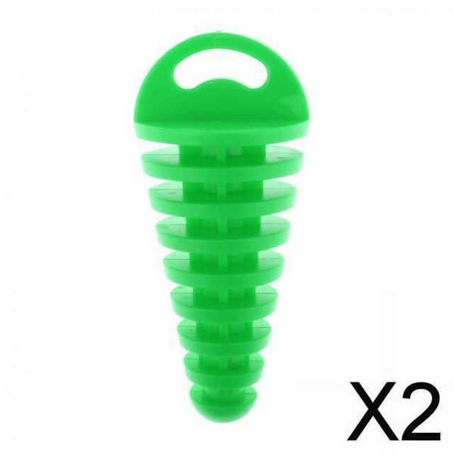 Tapón de de motocicleta,Protector de tubo de tapón de lavado de tapón de de motocicleta,Silenciador de Silenciador Accesorio de motocicleta,s de motor 2 piezas