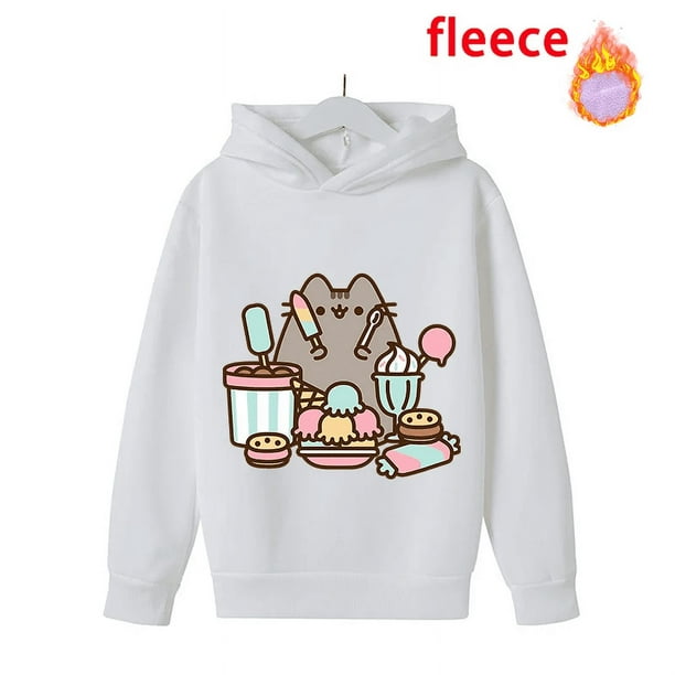 Pusheen Sudadera de lana con estampado de dibujos animados para nino sueter con capucha de lana para mantener el calor y la comodidad ideal para regalo de Navidad novedad de 2023 Walmart