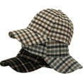 thumbnail image 3 of YooGuoGuo Unisex Fall Winter Plaid Print Baseball Caps Adjustable Checked Print Dad Hat Trucker Hats for Men Women Outdoor, 3 of 5