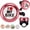 Pink, variant on Unbranded I Love My Bike Bicycle Bell Aluminum Alloy Bike Bells Ring Round Pink Loud Sound Cycling Handlebars Bells with 4Pcs Resin Stickers