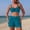 A479 Blue, variant on Bikini Sets for Women Tie Front Keyhole Bikini Top with Loose Fit Shorts Two Piece Swimsuits High Waisted Bathing Suits Modest Coverage Beachwear