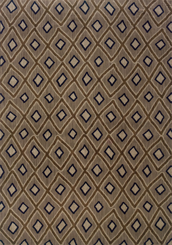 Sphinx Kasbah Area Rug 3943D Grey Diamonds Boxes